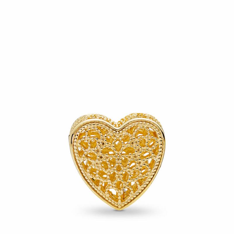 Pandora Shine™ Filled with Romance Charm NZ, 18ct Gold Plated (389174-RZG)